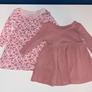 Primark Pink and Floral Baby Dress Set